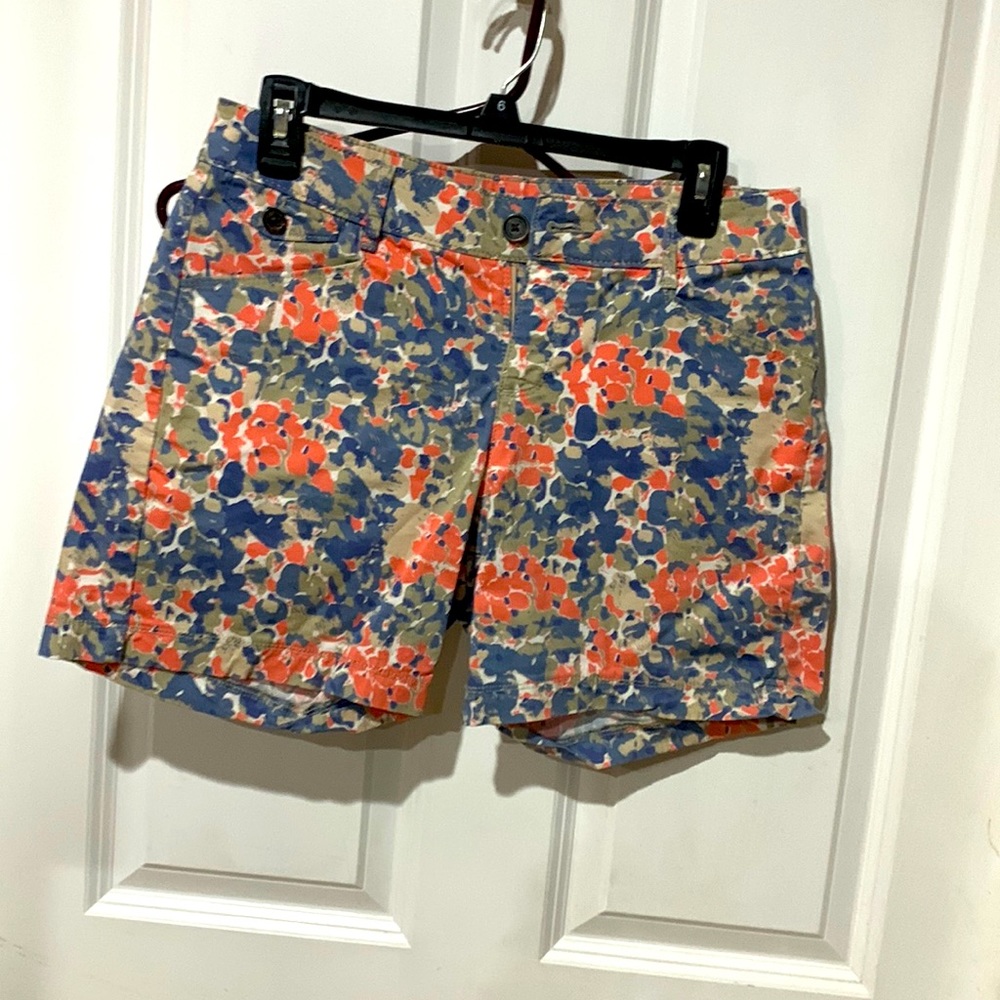 Colorful jean shorts